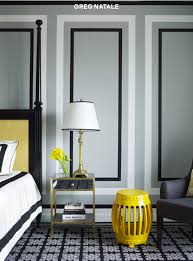 gray and yellow bedrooms contemporary