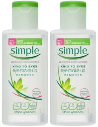 simple kind to eyes eye makeup remover