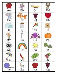Alphabet Flash Cards With Student Alphabet Chart