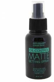 color oil control matte setting spray