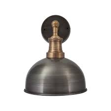 dark pewter 8 inch dome lamp shade
