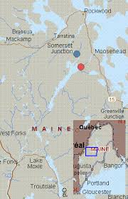 Map For Kennebec River East Outlet Maine White Water