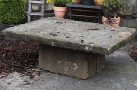 Large Reclaimed York Stone Garden Table