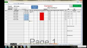 Excel Time Sheet Template And Labor Tracking Tool Cpr Crew Progress Report