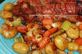 best pork roast with vegetables recipe
