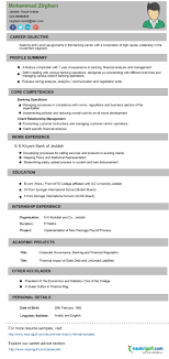 Tips To Write A Resume For A Banking And Finance Job