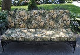 Wrought Iron Sofa Couch Woodard