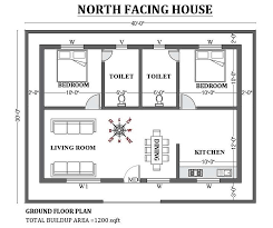 40 X30 North Facing House Plan Design