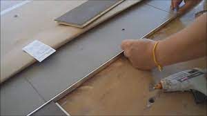 how to install metal transition strip