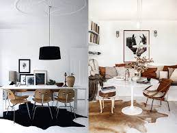 cowhides and dining rooms design seeker