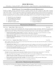 Resume Examples For A Bank Teller Magdalene Project Org
