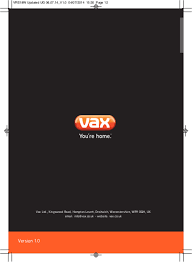 user manual vax powermax vrs18w
