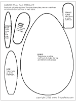 Animal Bean Bags Printable Templates Coloring Pages