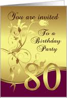 80th Birthday Invitations From Greeting Card Universe
