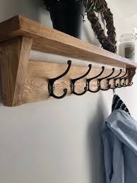 Coat Rack Shelf Wooden Coat Rack