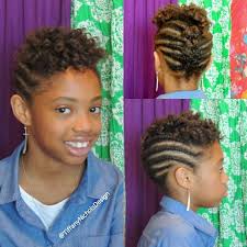 Step by step guidance for natural hair beginners and the best source for black owned beauty products. Natural Hairstyle For Kids Flat Twist And Roller Set Hairstyle