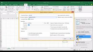 how to connect microsoft excel to mysql
