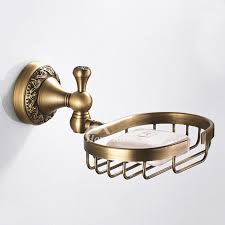 Wall Mount Antique Brass Brushed Soap