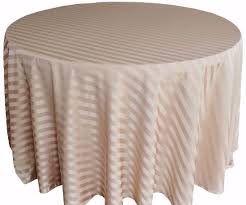 poly stripe round tablecloth