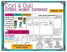 Letters Words And Sentences Sort