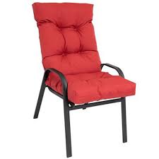 High Back Tufted Outdoor Chair Cushion