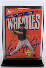 cal ripken jr signed wheaties cereal