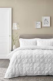 Textured Pleats Duvet Cover And