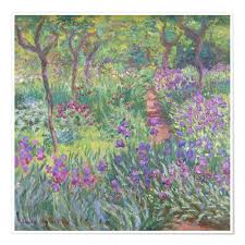 the iris garden at giverny by claude