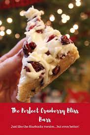 the very best cranberry bliss bars