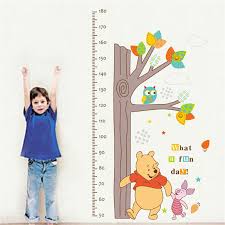 Children Height Measurement Growth Chart Tree Winnie The