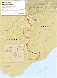france italy land boundary sovereign