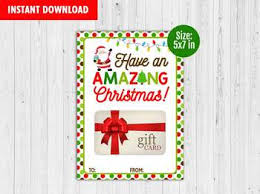 This is a printable merry christmas card which means: Have An Amazing Christmas Gift Card Holder Printable Merry Christmas Card