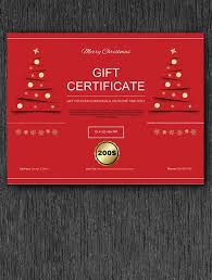 christmas gift certificates template