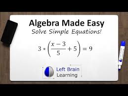 Algebra Made Easy Solve Simple