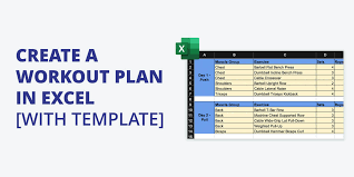 workout plan in excel with template