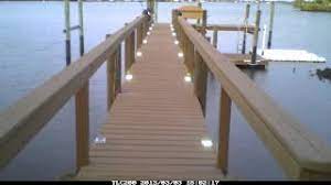 lake lite solar dock lights time lapse