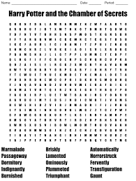 chamber of secrets word search