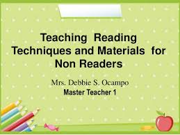 Teaching Reading Techniques And Materials For Non Readers