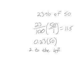solved to find percent of a number 1