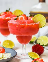 Make raspberry basil margaritas by substituting fresh raspberries for the strawberries. Frozen Margarita Recipe The Cookie Rookie Video