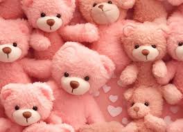premium photo a pink teddy bear with