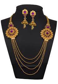 Polki Studded Layered Necklace Set : JUY670