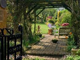English Cottage Garden Outdoor Pergola