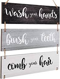 Black and white wood sign. Amazon Com Black And White Wood Wall Signs