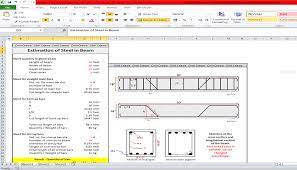 calculate quantity of steel for beam