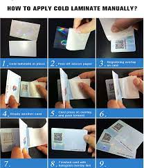 custom hologram id card overlays