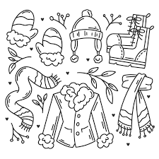 winter drawing images free