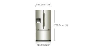 Fingerprint resistant stainless steel french door refrigerator. Refrigerator Dimensions Samsung Best Refrigerator Brand