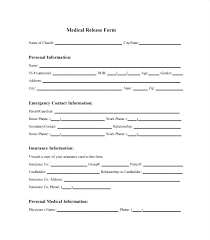 Emergency Medical Information Form Template Employee Emergency