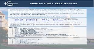 To locate the mac address of your roku: How To Find A Mac Address Dallas Baptist University 2017 03 26Ø¢ 1 Note How To Find A Mac Address Pdf Document